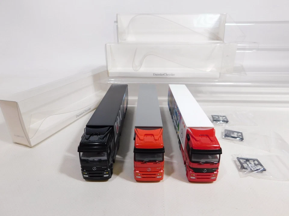 3X Wiking H0 1:87 LKW MB Truck-Grand-Prix: '98+2000+2001 Mint+Box #CZ105-0,5 - Immagine 4 di 4