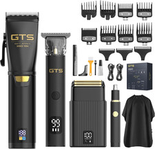 GTS Hair Clippers for Men Professional, Beard Trimmer Kits Sets, Cordless Mens