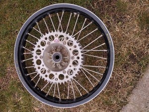 Black Excel Rear Rim With Brake And 48 tooth Sprocket 19x2.15