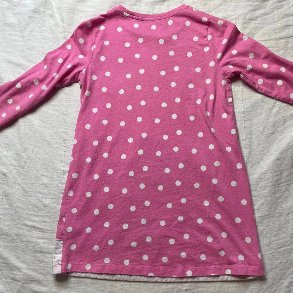 Mini Boden Pink Christmas Weiner Dog Appliqué Tunic Top Sz 11-12Y Girls Cotton - Image 4 of 4