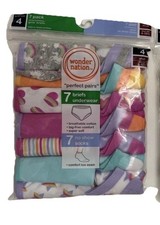 NEW Wonder Nation Girl's Briefs Underwear And Socks Set Underwear Size 4 Cute