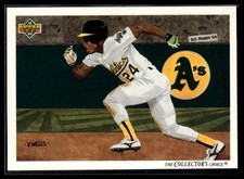 1992 Upper Deck Rickey Henderson #90 Checklist Oakland Athletics