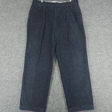 Vtg Polo Ralph Lauren Corduroy Trousers Mens 36x30 Pants Pleated USA 80s