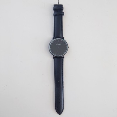 Cluse Black Minimalist Quartz Watch Japan Movt Stainless Steel Back