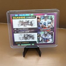 2022 Panini Classics Classic Combos Emmitt Smith Troy Aikman Purple #10/35