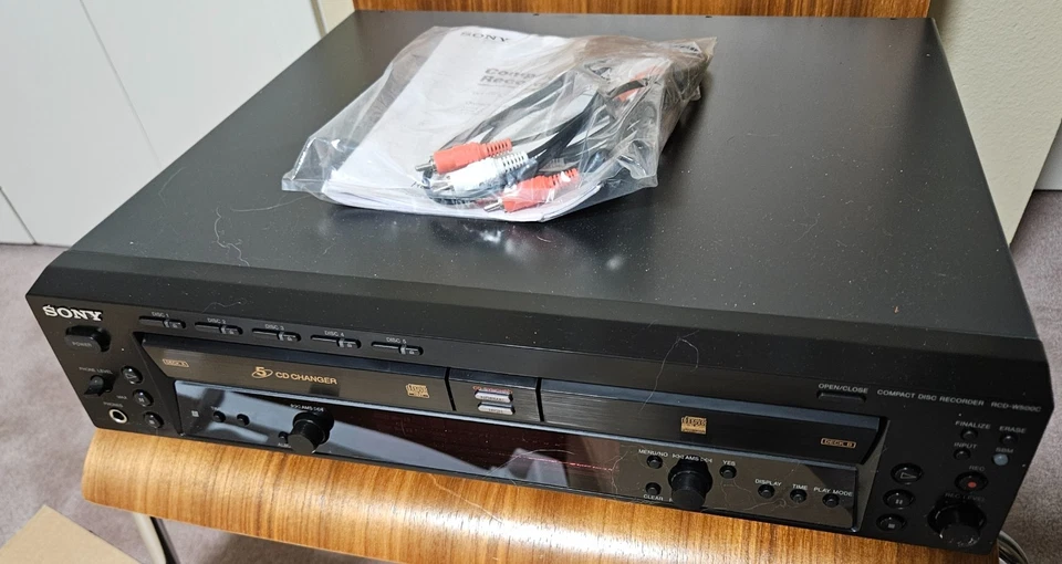 SONY RCD-W500C COMPACT DISC RECORDER NEW OLD STOCK Vintage Electronics - Image 3 of 4