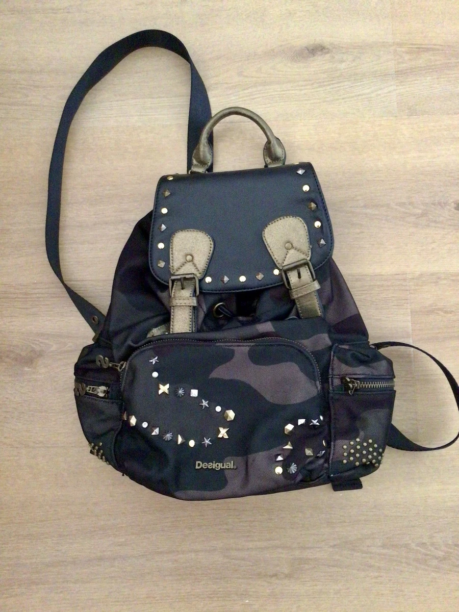 Desigual Accessories, Accesorios de PU Backpack Big Mujeres, Negro, Talla única