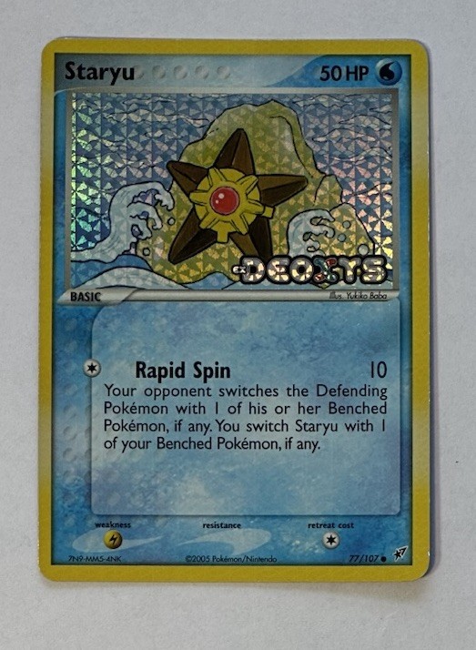 Staryu 77/107 Pokémon Deoxys Stamped Reverse Holo NM
