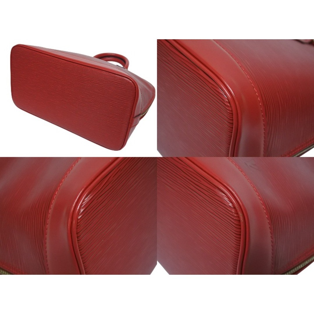 LOUIS VUITTON Alma PM Handbag M5214E Epi Leather Gold Hardware Castilian Red