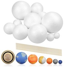 Fansunta 24PCS Solar System Model Foam Ball Project Kit, 9.5 inches, White