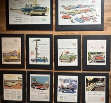 Lot Of 10 Ready To Display1957 Chevrolet Belair Nomad Original Car Ad Print Lot Of 10 Ready To Display1957 Chevrolet Belair Nomad Original Car Ad Print