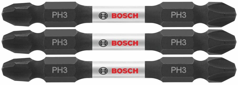 Двухсторонние биты Bosch Impact Tough 25 дюйма Phillips 3 3 шт 2390₽