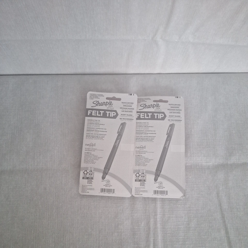 lot of 2 Sharpie Durable Fine Tip Pen Water Fade Resistant Assorted Colors - Image 2 of 2