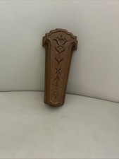 Vtg Syroco Homco 1981 Scissors Holder Flower Wall Pocket Vase Faux Wood Mcm