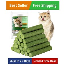 120g/4.23oz Cat Grass Teething Stick Hairballs,Chew Sticks for Cats,Catnip To...