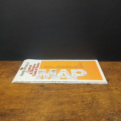 Vintage 1980s Rand McNally Road Map, Central & Western United