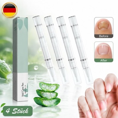 4 Stück Nail Care Pen 4ml gegen Nagelpilz tägliche Anwendung Teebaumöl Aloe Vera