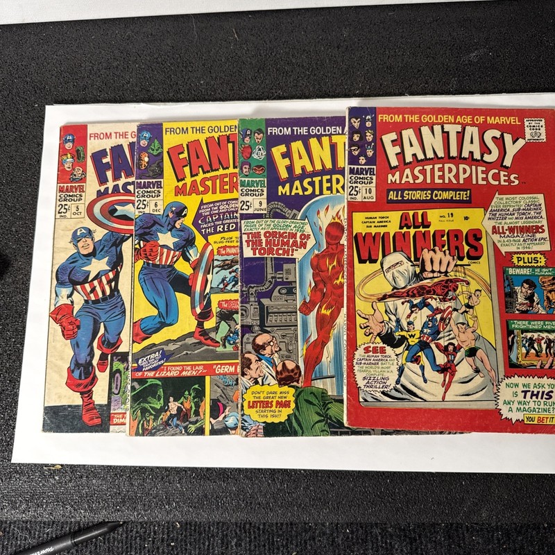 Lot of *4* 1960s FANTASY MASTERPIECES: #5, #6 #9 #10