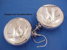 5 Chrome 6 Volt Fog Lights With Clear Lens 5 Chrome 6 Volt Fog Lights With Clear Lens