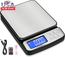 Digital Shipping Postal Scale 88Lb X 0.1Oz, Stainless Steel Platform  All-In-1