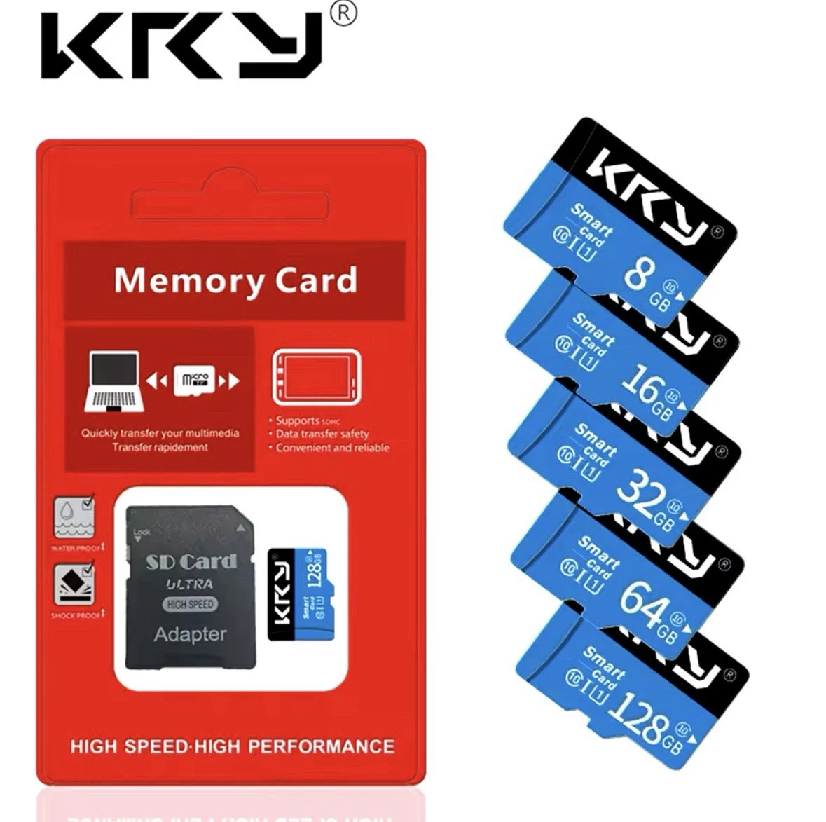 Scheda microSD Kingston da 32 GB, classe 10, 45 MB/s con adattatore SD