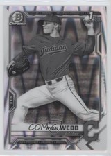 2021 Bowman Draft Chrome Black & White RayWave Refractor Ryan Webb #BDC-57 4z8