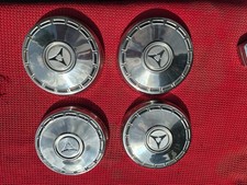 Dodge 9 Dog Dish Hubcsps 1963-1969 Factory Set Of 4 Four Dodge 9 Dog Dish Hubcsps 1963-1969 Factory Set Of 4 Four