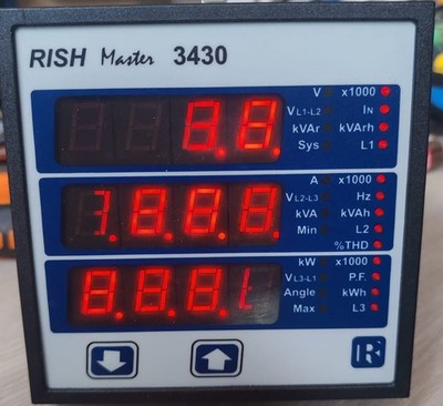 Rish Master 3430 Multi-Function Meter 300V-Tried & Tested