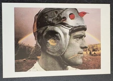 art postcard Ken Graves Collages OK Harris Gallery 1991 gallery invitation NYC