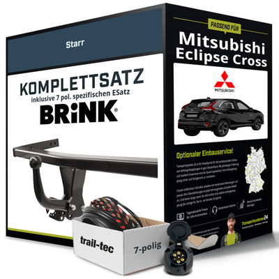 Anhängerkupplung BRINK starr für MITSUBISHI Eclipse Cross +E-Satz NEU ABE PKW