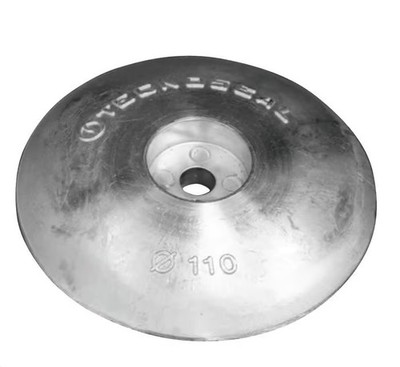 Anode Opferanode Aluminium rund für Ruderblätter und Trimmklappen, Ø 110 mm