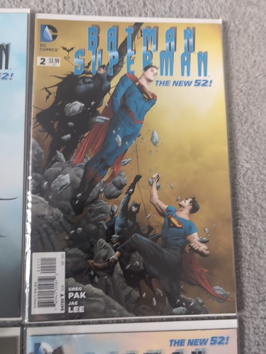 Batman Superman New 52 Issues #1-3 Plus #3.1 Doomsday Holographic Cover - Picture 3 of 5