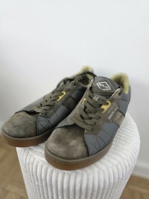 Replay Men s Sneakers   EU 44   Olive/Black Suede Style