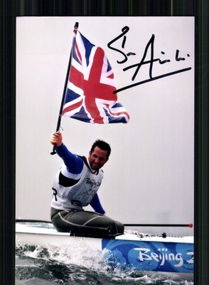 Ben Ainslie Foto Originial Signiert Segeln + A 246996