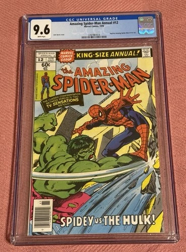 Amazing Spider-Man Annual #12, CGC 9.6 White Pages, Byrne Cover, Marvel 1978!
