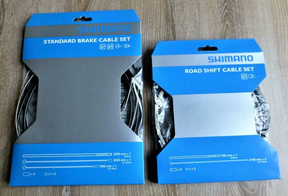 Shimano Schaltzüge und Bremszüge ink. Außenhüllen Komplett Set für 1 Fahrrad - Bild 1 von 1