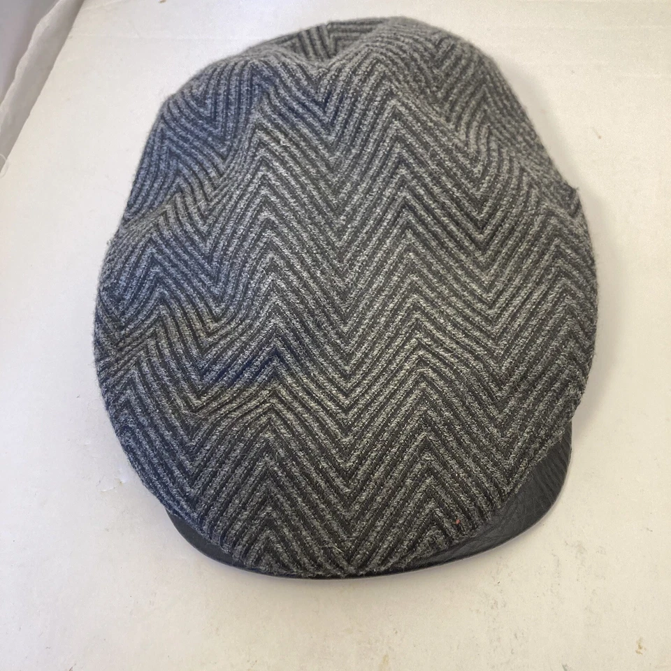 Stacy Adams Cabbie Newsboy Hat Cap Size L / XL Gray Black - Image 2 of 4