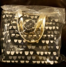 Cloud Island Scallops Tote Diaper Bag Black/H...