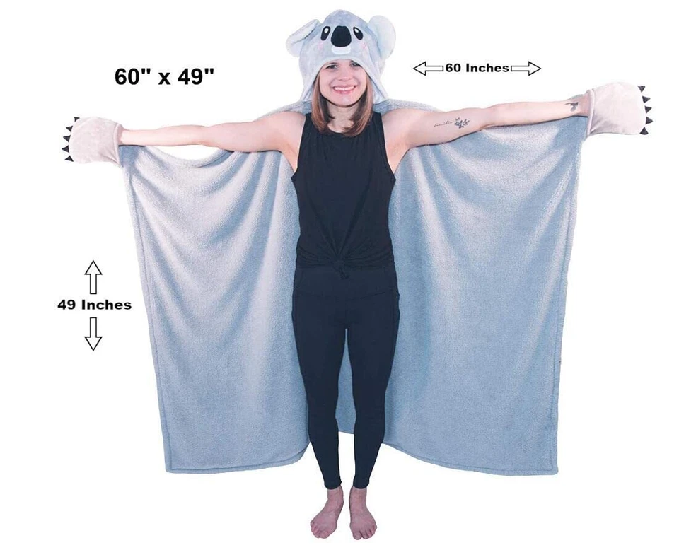 Rosa Faultier Geschenk für Frauen Tragbare Decke Sofadecke Sloth Kuscheldecke... - Bild 4 von 4