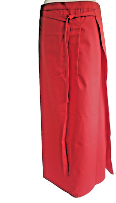 Pre-binder apron with handle bistro apron 110x95 cm gastronomic profession red 915