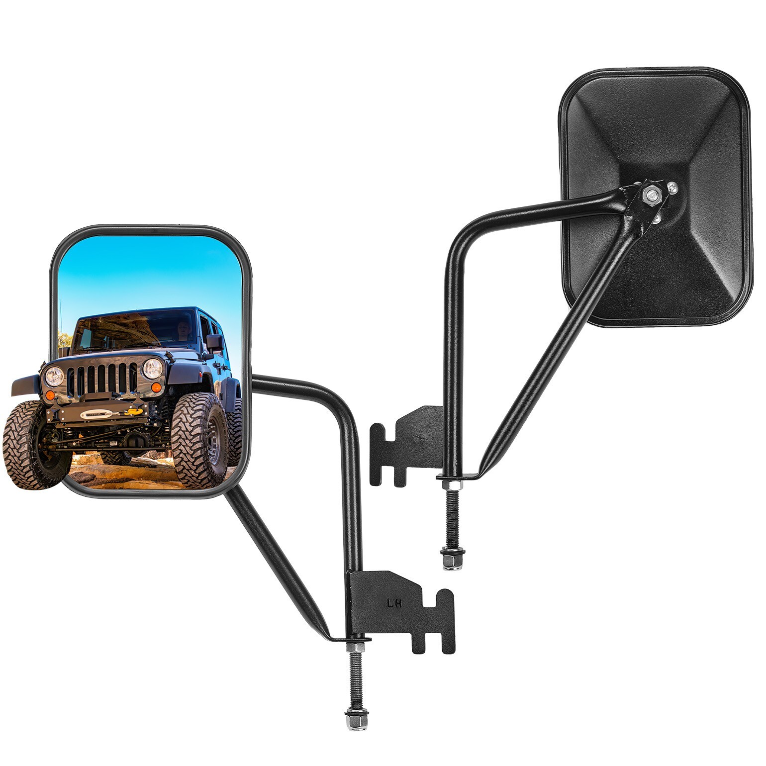 Side Mirrors Doors Off Fits Jeep Wrangler JK JKU JL JLU & Gladiator JT 2007-2025