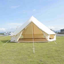 Canvas Tent 4 Seasons Yurt Tent for Camping 4M/5M Cotton Canvas Tent 13ft-16.5ft