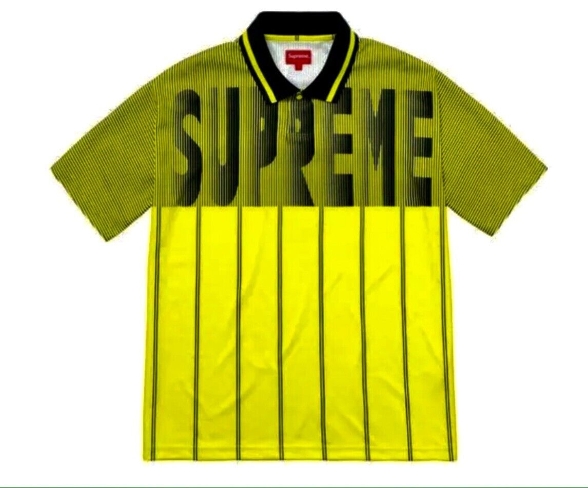 Supreme® Soccer Polo Jersey MEDIUM (*New) Lime Green Black Supreme® Soccer Polo Jersey MEDIUM (*New) Lime Green Black