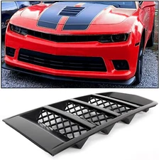 ABS Hood Scoop Vents Insert Matt Black For 14-15 Chevrolet Camaro V8 22828242