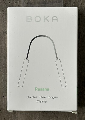 BOKA Rasana Stainless Steel Tongue Cleaner - Removes Buildup & Freshens Breath