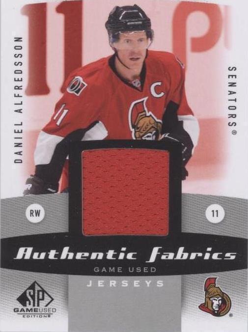 2010-11 SP Game Used Edition - Daniel Alfredsson #AF-DA - 1 of 1