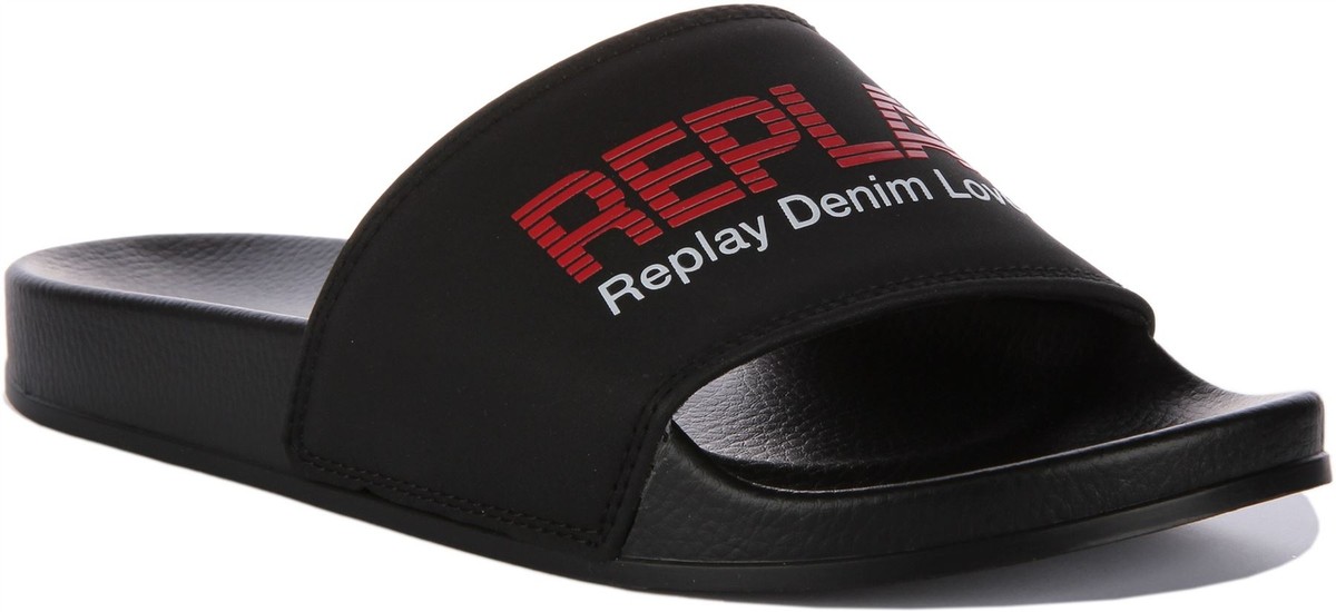 Replay Slides Replay Chanclas Replay Up Soft Denim Lover Rubber