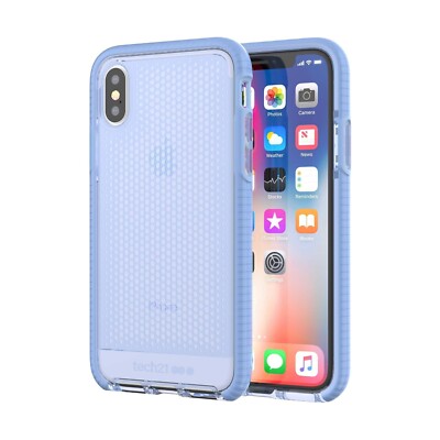Tech21 Evo Mesh Phone Case for Apple iPhone X and Xs - Lilac Blue