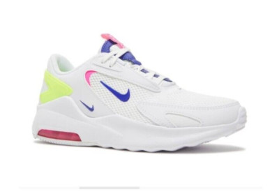 Nike Air Max Bolt AMD Sneakers Low Cut Sz 8 Wht Indigo Burst Pink Blast Volt Wmn