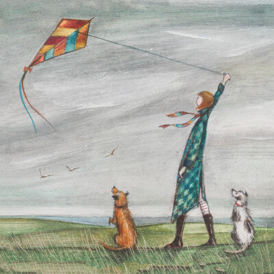 Joe Ramm - Dancing in the Wind - 30 x 30cm Canvas Print Wall Art WDC91761